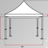 Popup-tält 3x3